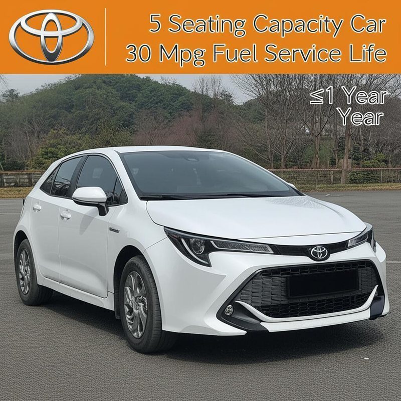 5 Seating Capacity Toyota Car with 30 Mpg Fuel Efficiency and ≤1 Year Service Life